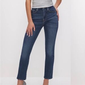 Good American Good Legs Straight Leg Mid Rise Jeans - 12/31